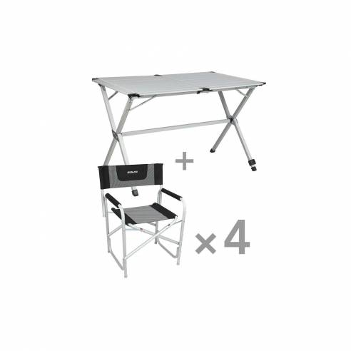 Pack Relax mesa y sillas de camping para 4 personas  RG-BQLD386