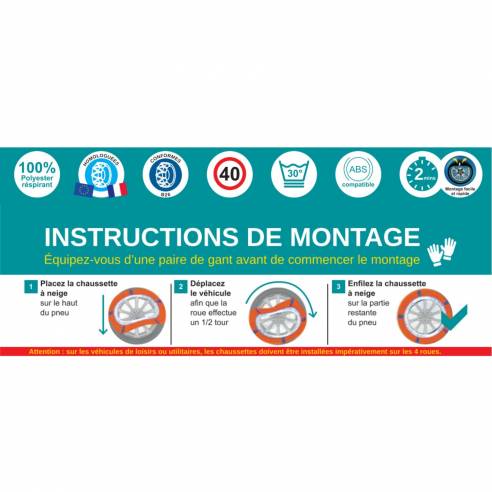 Calcetines para nieve para autocaravanas Optima RG-323131