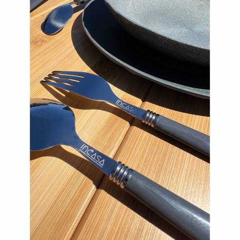 Set de 24 cubiertos de camping Incasa RG-915507