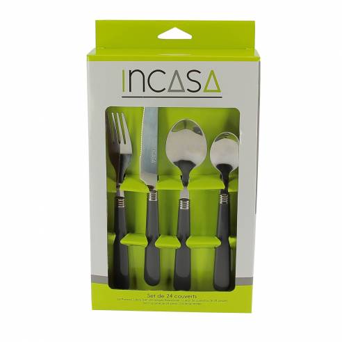Set de 24 cubiertos de camping Incasa RG-915507