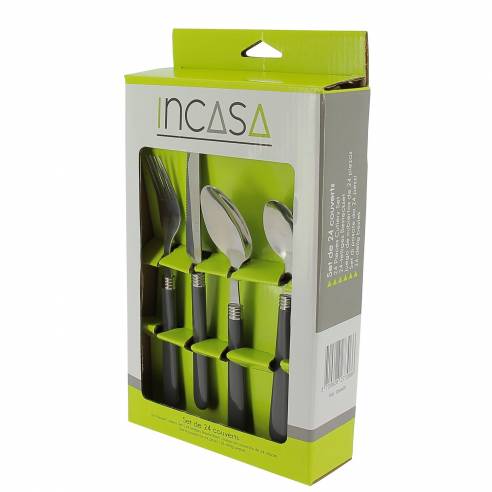 Set de 24 cubiertos de camping Incasa RG-915507