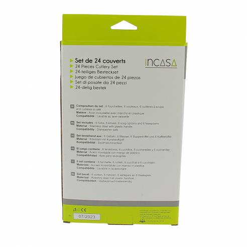 Set de 24 cubiertos de camping Incasa RG-915507