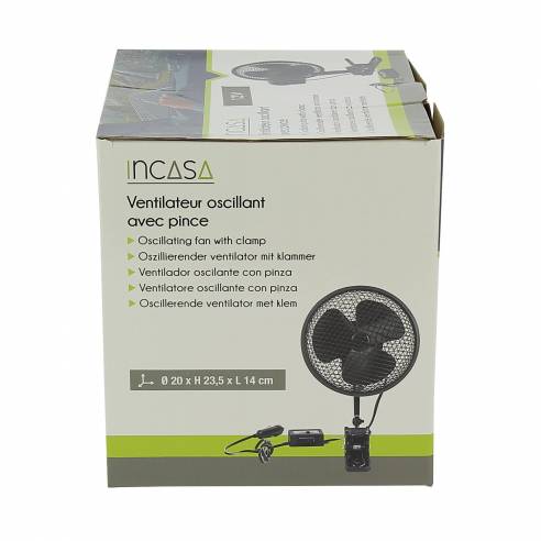 Ventilador oscilante de 12 V Incasa RG-911742