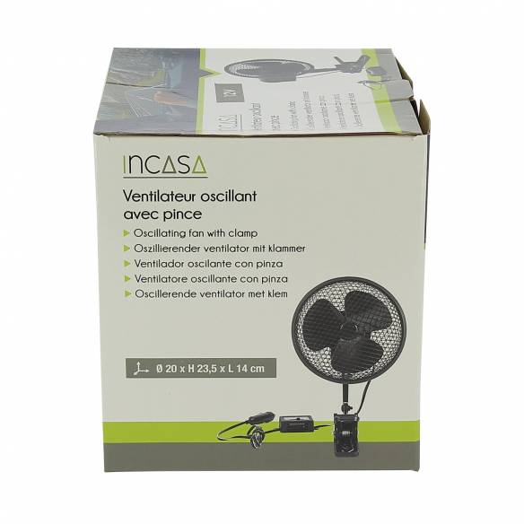 Ventilador oscilante de 12 V Incasa RG-911742