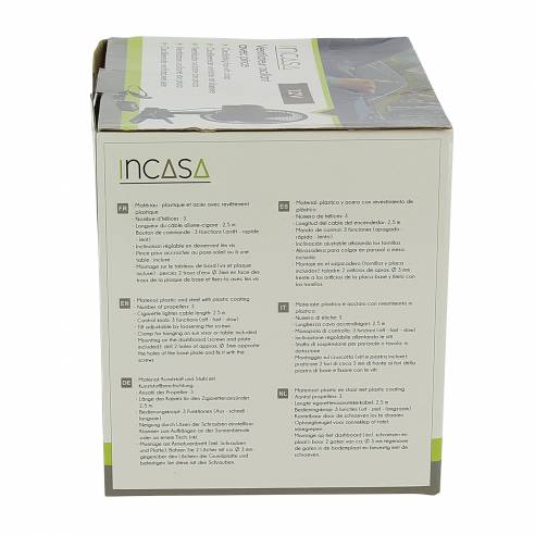 Ventilador oscilante de 12 V Incasa RG-911742