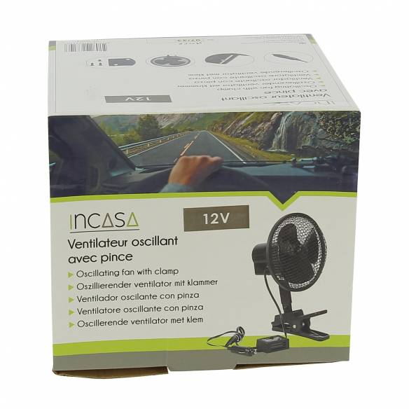 Ventilador oscilante de 12 V Incasa RG-911742