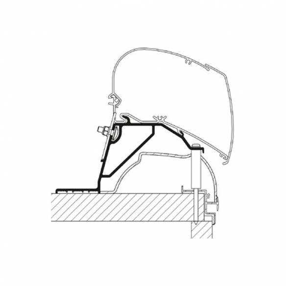 Adaptador ciego Hobby Caravan 2024 Thule RG-485174