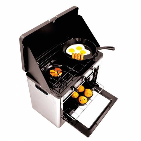 Combo de estufa y horno de gas de 2 quemadores Midland RG-214763