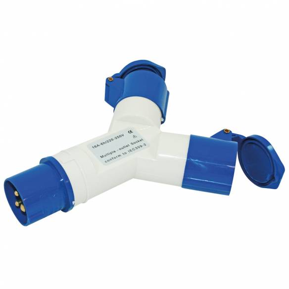 CEE 17 triplite: 1 entrada macho  2 salidas hembra HABA RG-357272