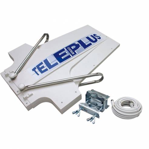 Antena de TV direccional Teleplus 4G con Teleco RG-863256