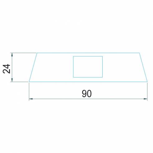 Foco LED de superficie regulable gris mate  RG-959636