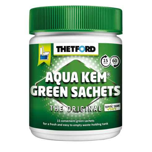 Aqua kem verde en bolsas de aditivo WC Thetford RG-166156
