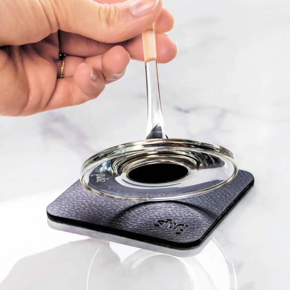 Juego de 2 copas de champán de cristal imantadas Silwy RG-918442