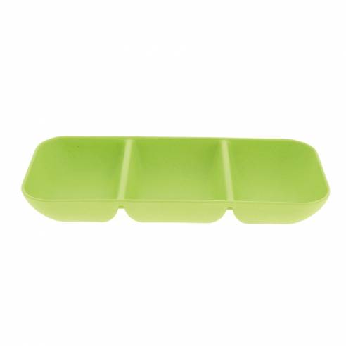 Set de aperitivo verde de 3 compartimentos  RG-914502