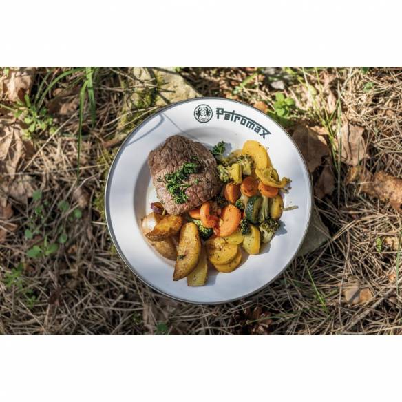 Lote de 2 platos de esmalte Petromax RG-916509