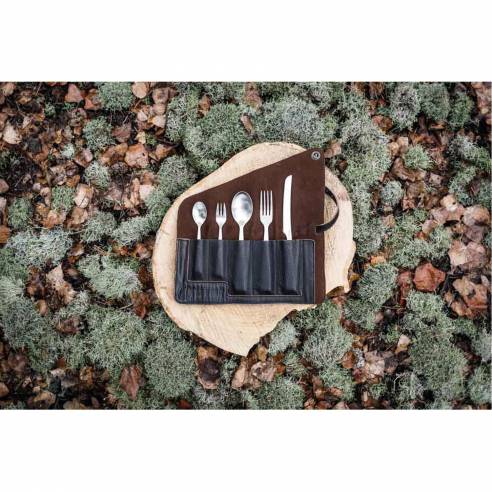 Estuche de cuero  para cubiertos Petromax RG-916560