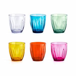 Juego de seis vasos Aqua multicolores Guzzini RG-917587 2