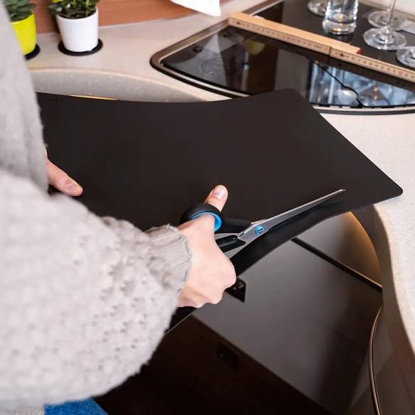 Alfombrilla nano gel metal negro Silwy RG-912878