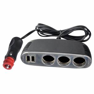 Enchufe múltiple triple de 12 V y USB Inovtech RG-851143