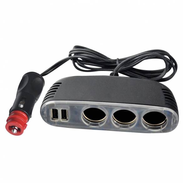 Enchufe múltiple triple de 12 V y USB Inovtech RG-851143
