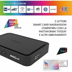 Decodificador Digiquest Combo Q90 UHD 4K Tivùsat RG-859331 2