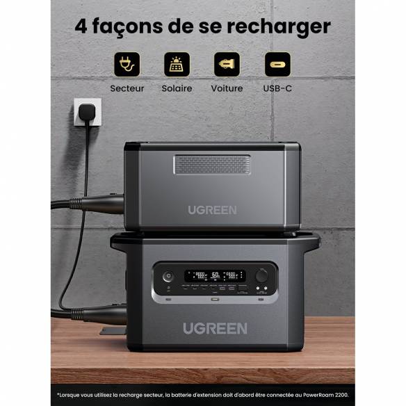 Batería de extensión EB2200 para GS2200 Ugreen RG-054740