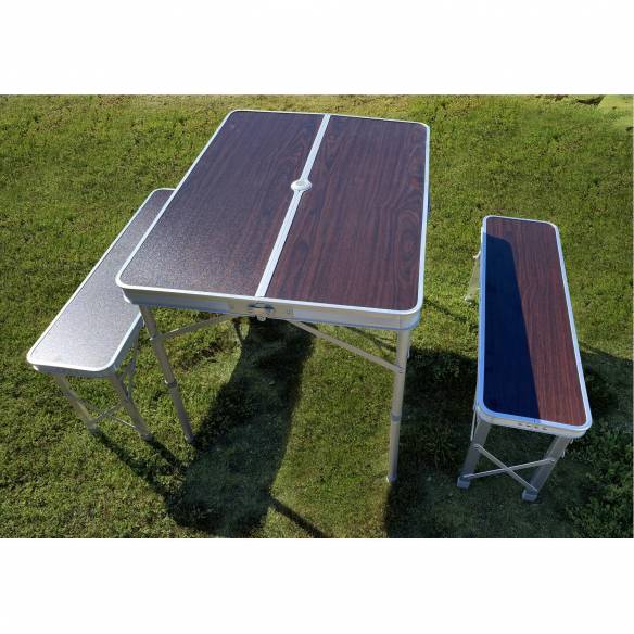 Mesa de picnic con bancos Midland RG-071819