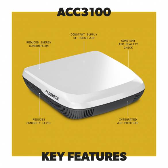 Ventilador de techo Inventilate ACC3100 Dometic RG-182765