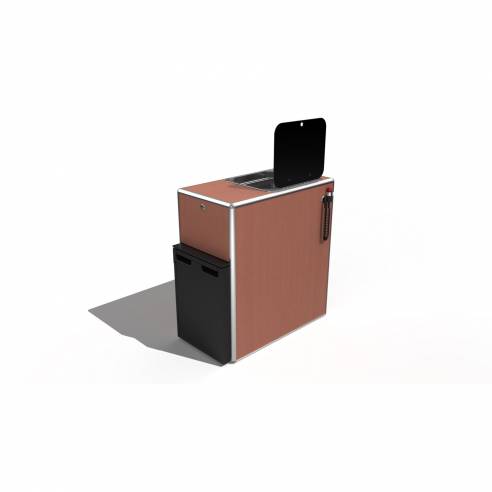 Beach nevera de madera en bruto Conversion Van RG-008713C