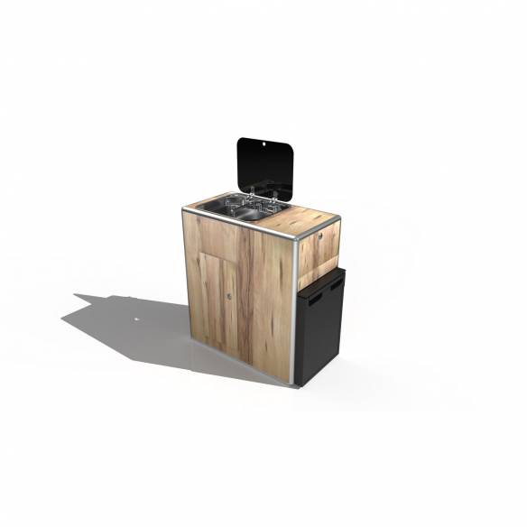 Beach nevera de madera laminada por Conversion Van RG-008713D