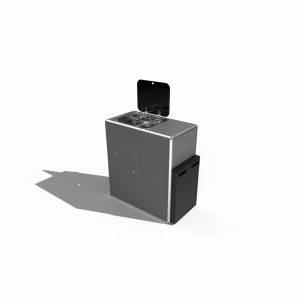 Beach nevera de madera laminada lisa Conversion Van RG-008713V