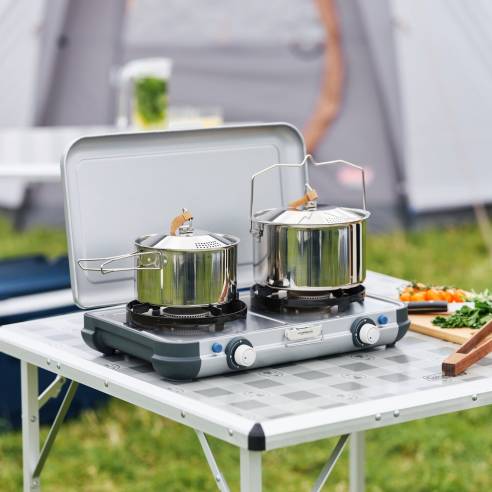 Hornillo de gas de 2 fuegos Camping Kitchen & Campingaz RG-216776