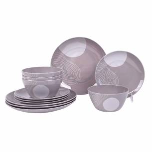 Juego de vajilla de melamina de 12 piezas Incasa RG-917533