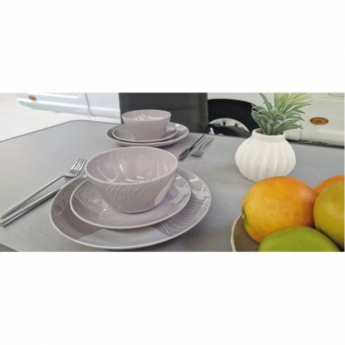 Juego de vajilla de melamina de 12 piezas Incasa RG-917533