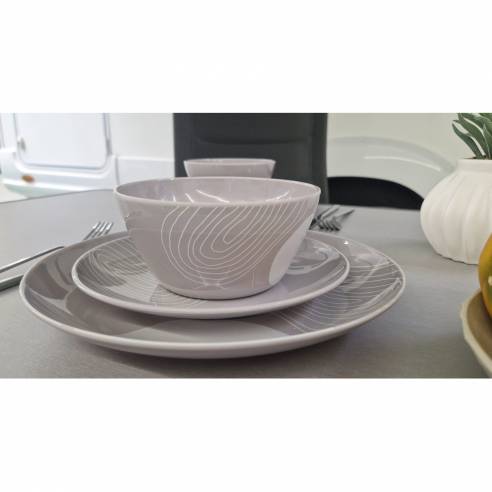 Juego de vajilla de melamina de 12 piezas Incasa RG-917533