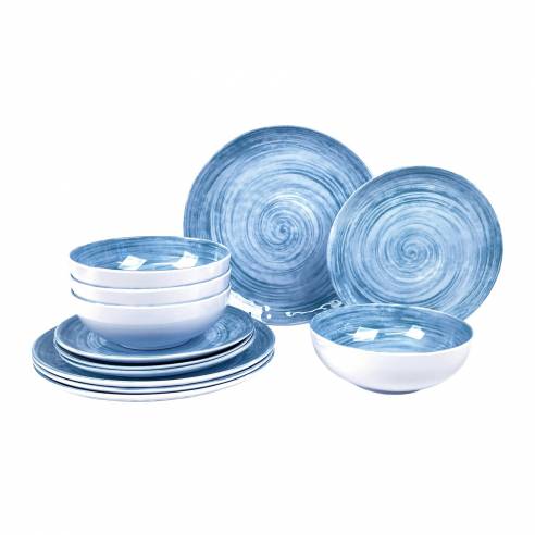 Juego de vajilla de melamina de 12 piezas Incasa RG-917543