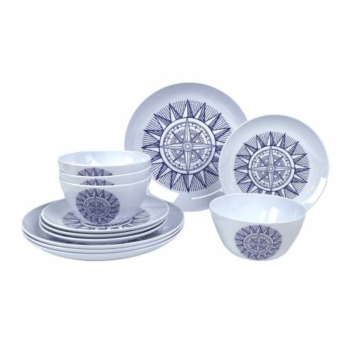 Juego de vajilla de melamina de 12 piezas Incasa RG-917553