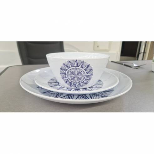 Juego de vajilla de melamina de 12 piezas Incasa RG-917553