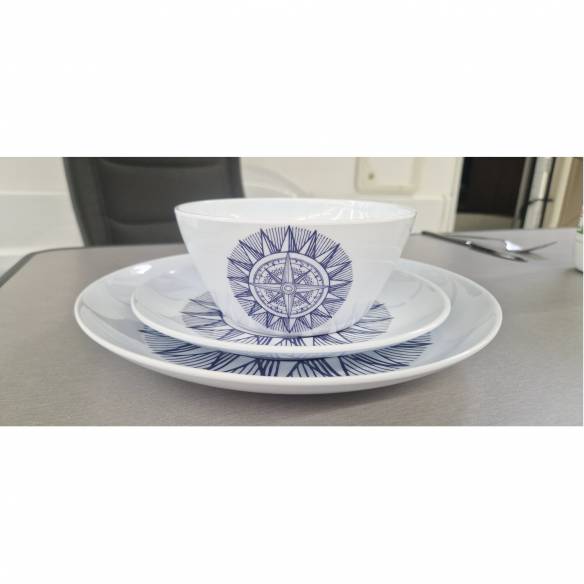 Juego de vajilla de melamina de 12 piezas Incasa RG-917553