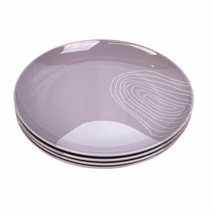 Pack de 4 platos de melamina Harmony Incasa RG-917534