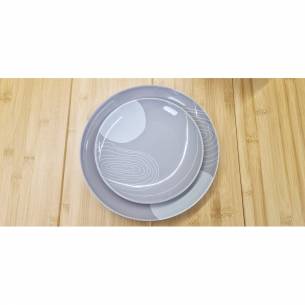 Pack de 4 platos de melamina Harmony Incasa RG-917534 2