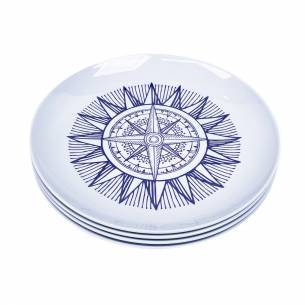 Pack de 4 platos de melamina Cardinal Incasa RG-917544