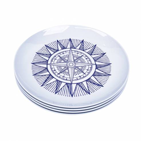 Pack de 4 platos de melamina Cardinal Incasa RG-917544