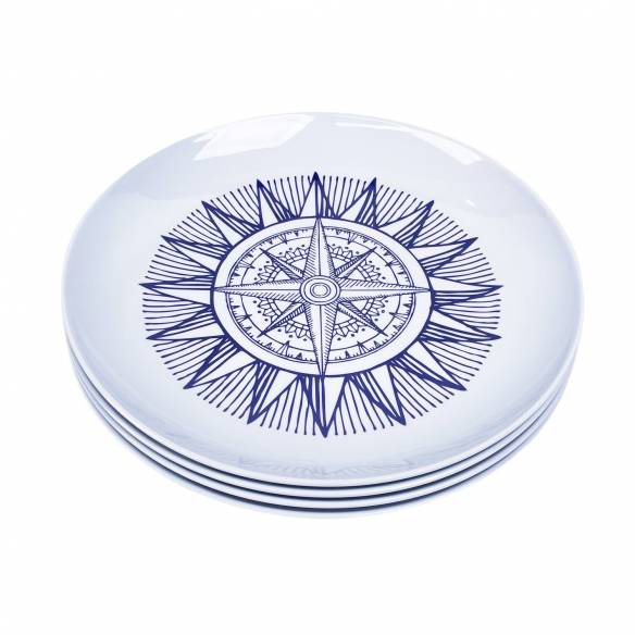 Pack de 4 platos de melamina Cardinal Incasa RG-917544