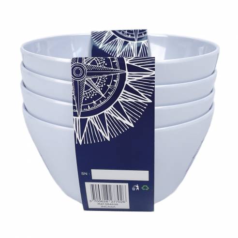 Pack de 4 cuencos de melamina Cardinal Incasa RG-917564