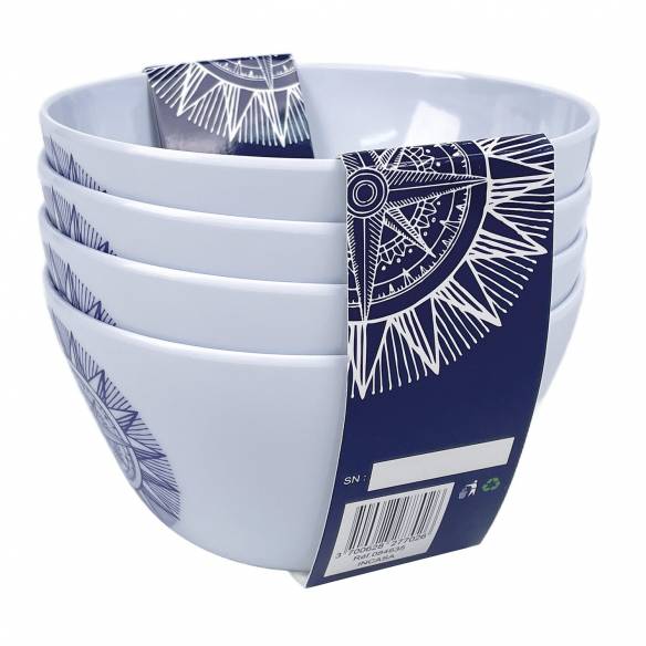 Pack de 4 cuencos de melamina Cardinal Incasa RG-917564