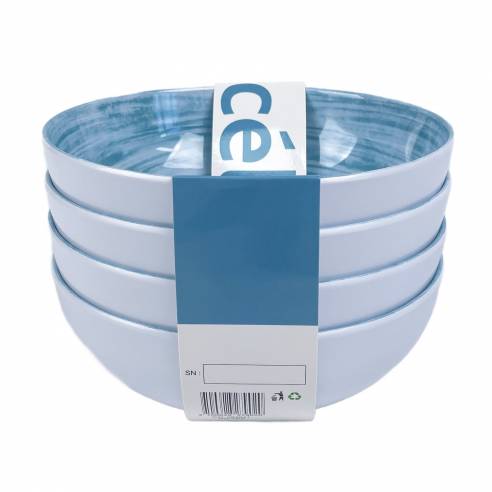 Pack de 4 cuencos de melamina Céleste Incasa RG-917525
