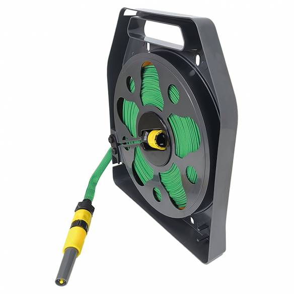 Enrollador de casete con mangueras de riego de 15 HABA RG-121586
