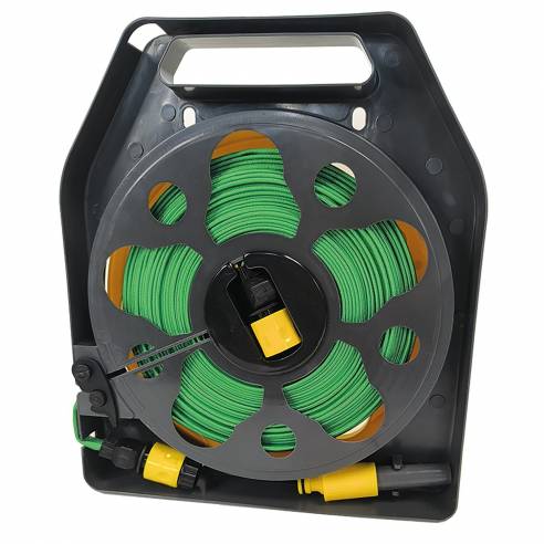 Enrollador de casete con mangueras de riego de 15 HABA RG-121586