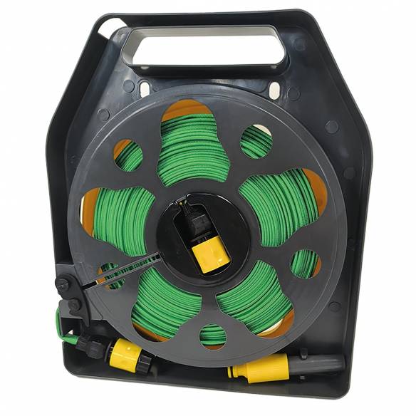 Enrollador de casete con mangueras de riego de 15 HABA RG-121586